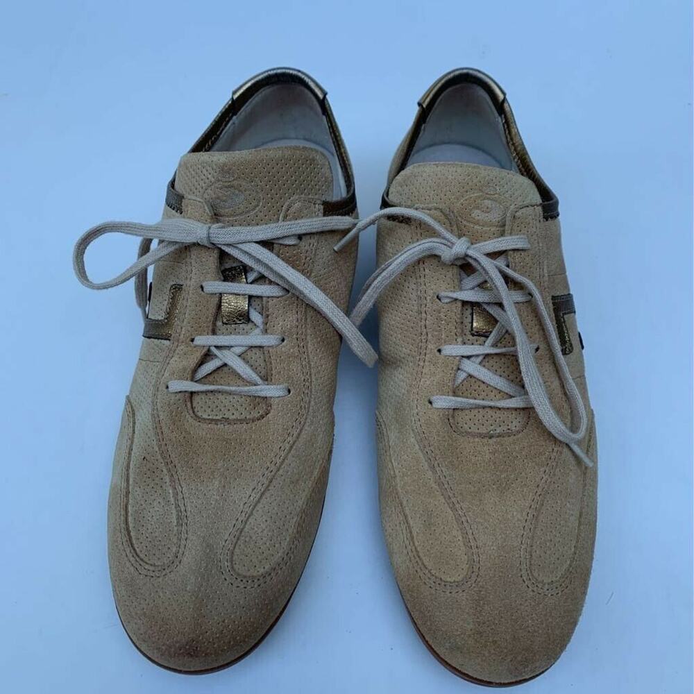 Janet Sport Womens Athletic Sneakers Shoes Brown Low Top Lace Up 6.5M EUR 37 - Picture 2 of 8